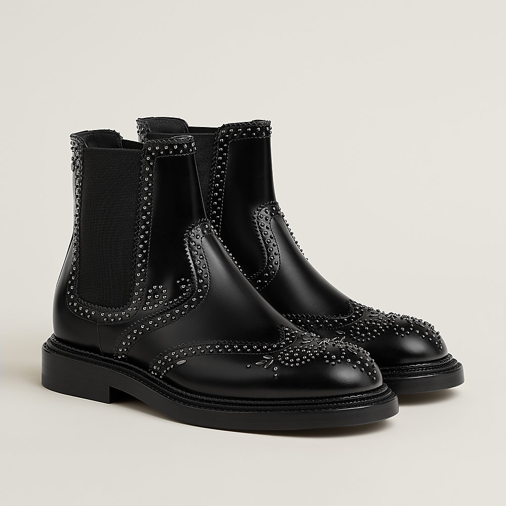 ショートブーツ 《レガシー》 - ブラック | Hermès - エルメス-公式サイト